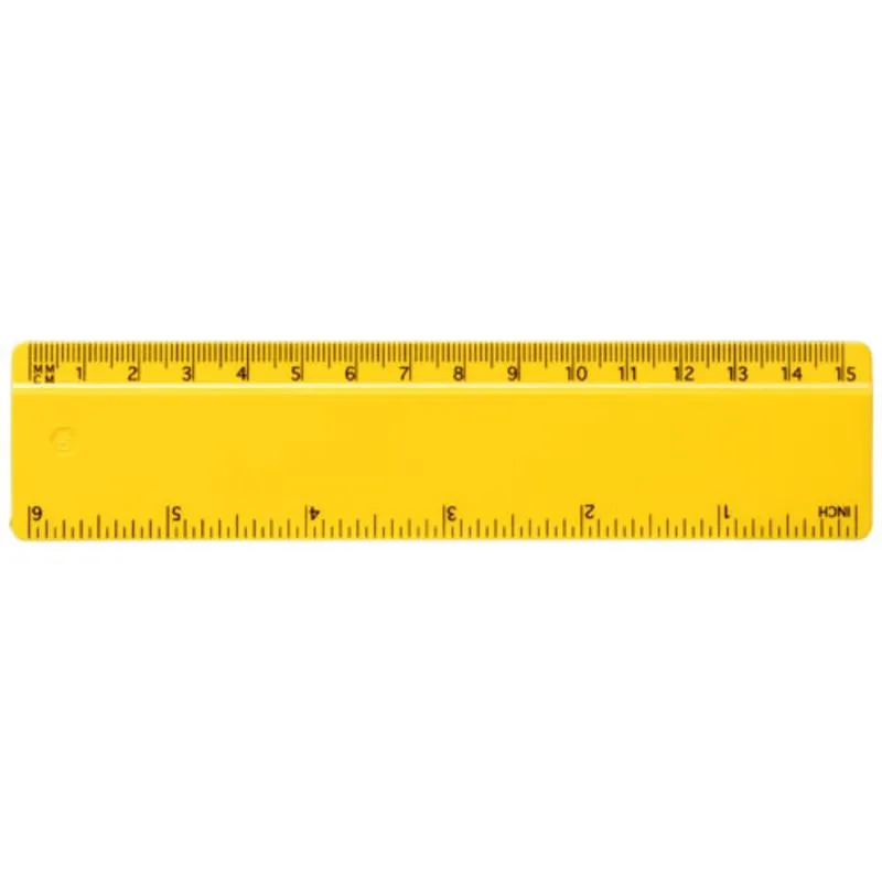Regla de plástico reciclado de 15 cm Refari